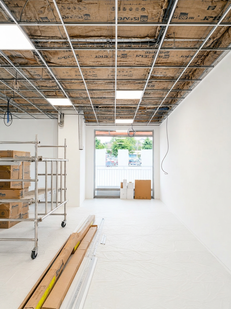 Plan d'architecte d'aménagement intérieur pour rénovation TCE