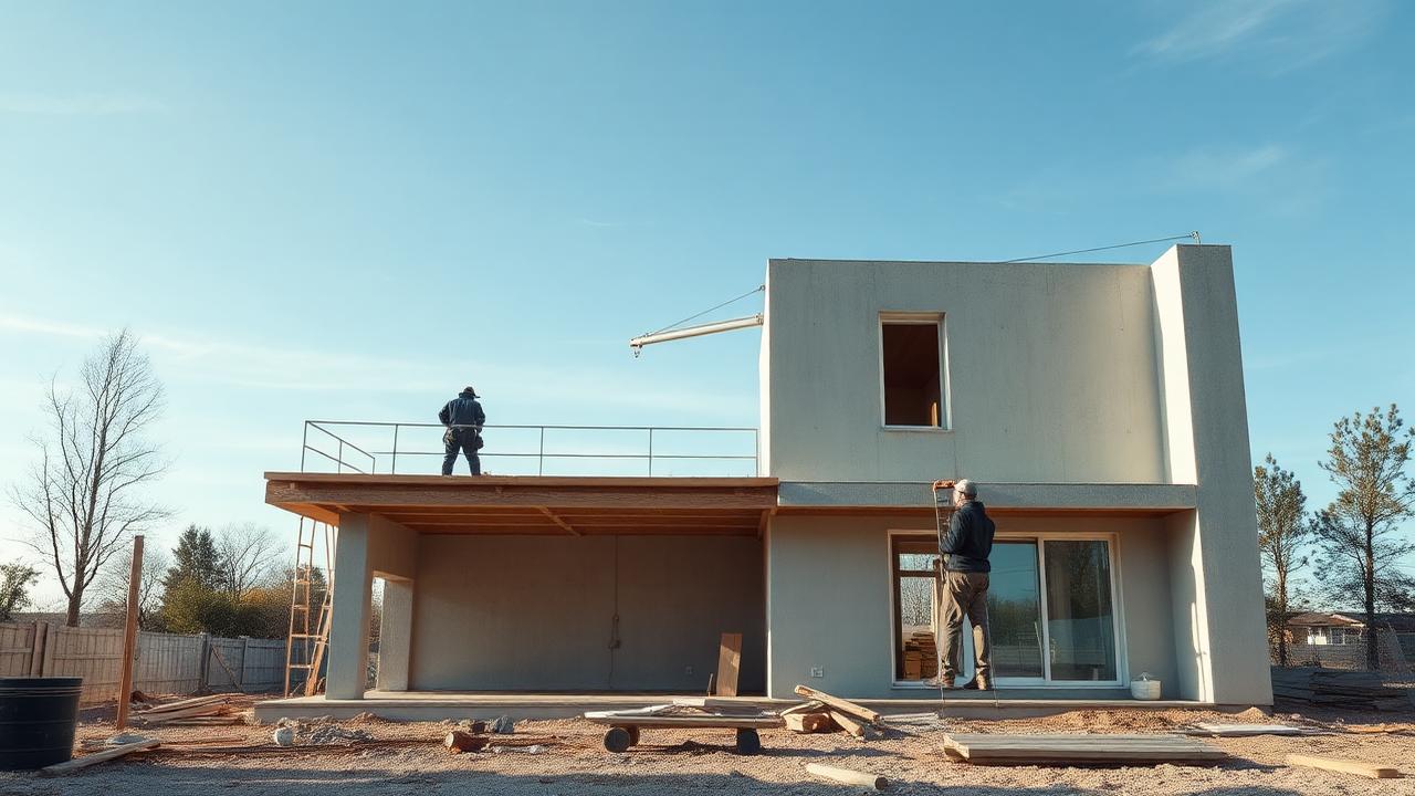 Construction neuve d'une maison contemporaine dans le Loiret par ADM Construction