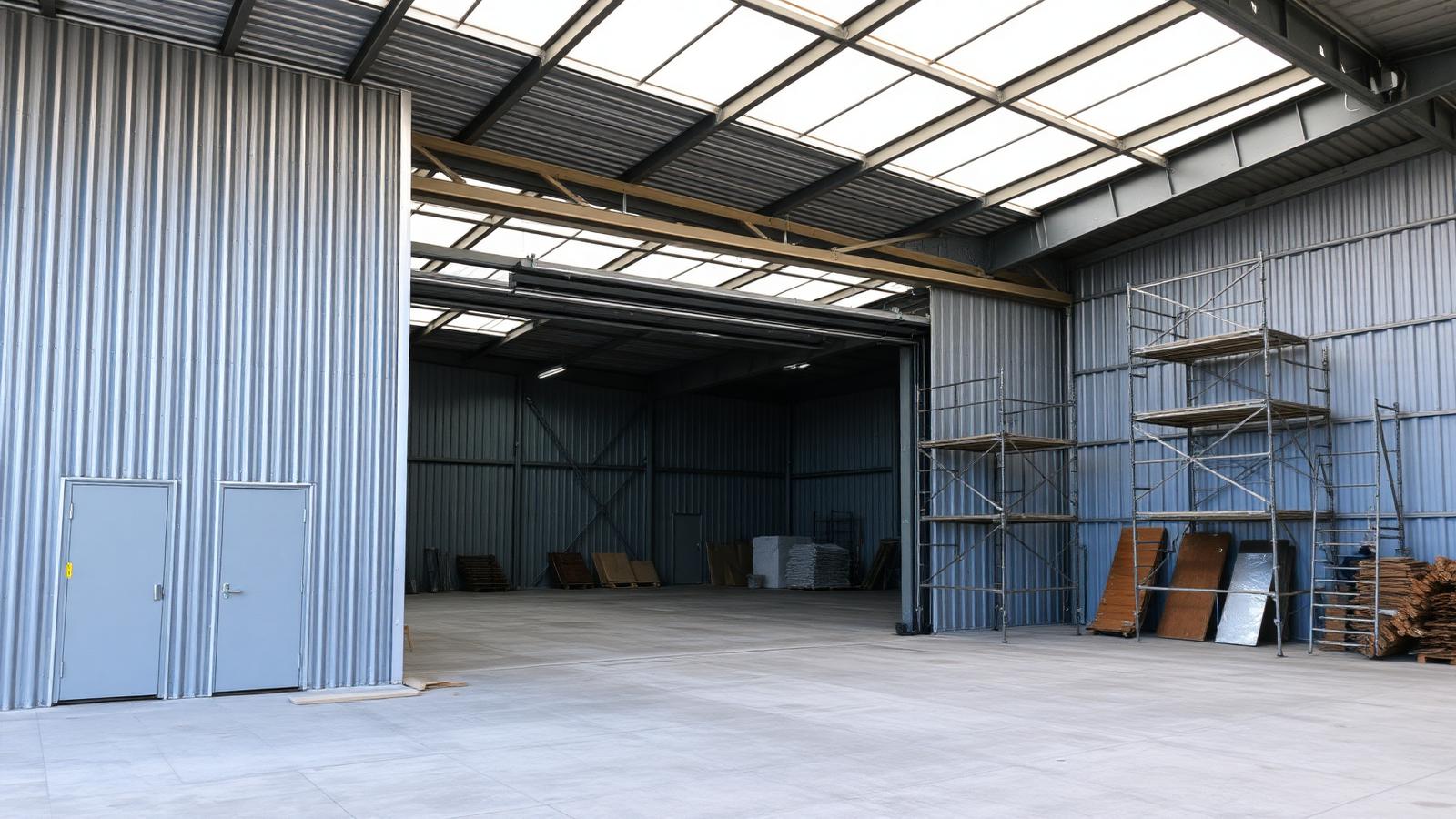 Rénovation d'un local d'activité et bâtiment industriel dans le Loiret par ADM Construction