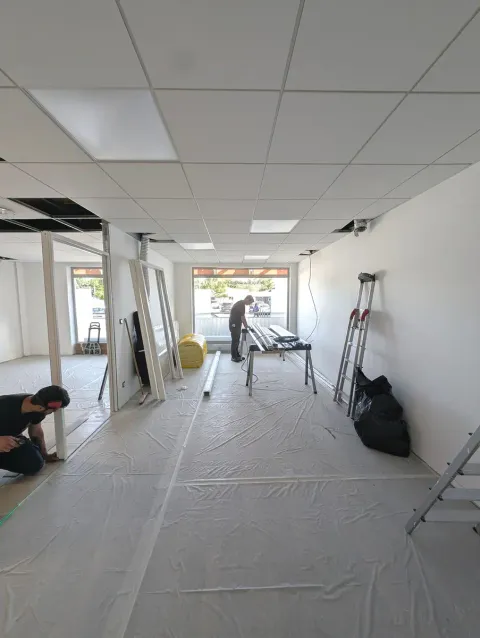 Chantier de rénovation TCE d'un ERP à Dreux
