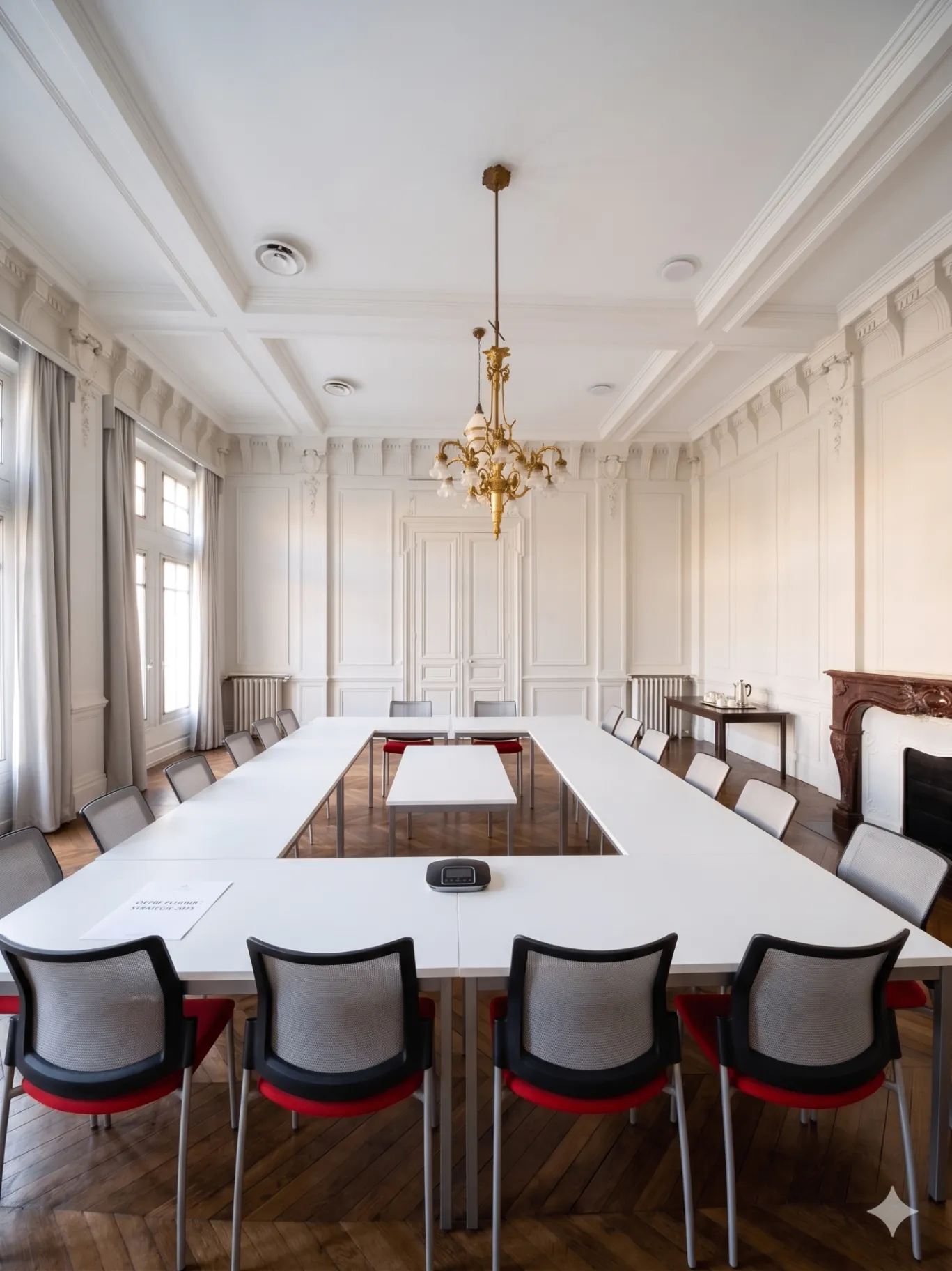 Salle de réunion ADM — espace de travail aménagé